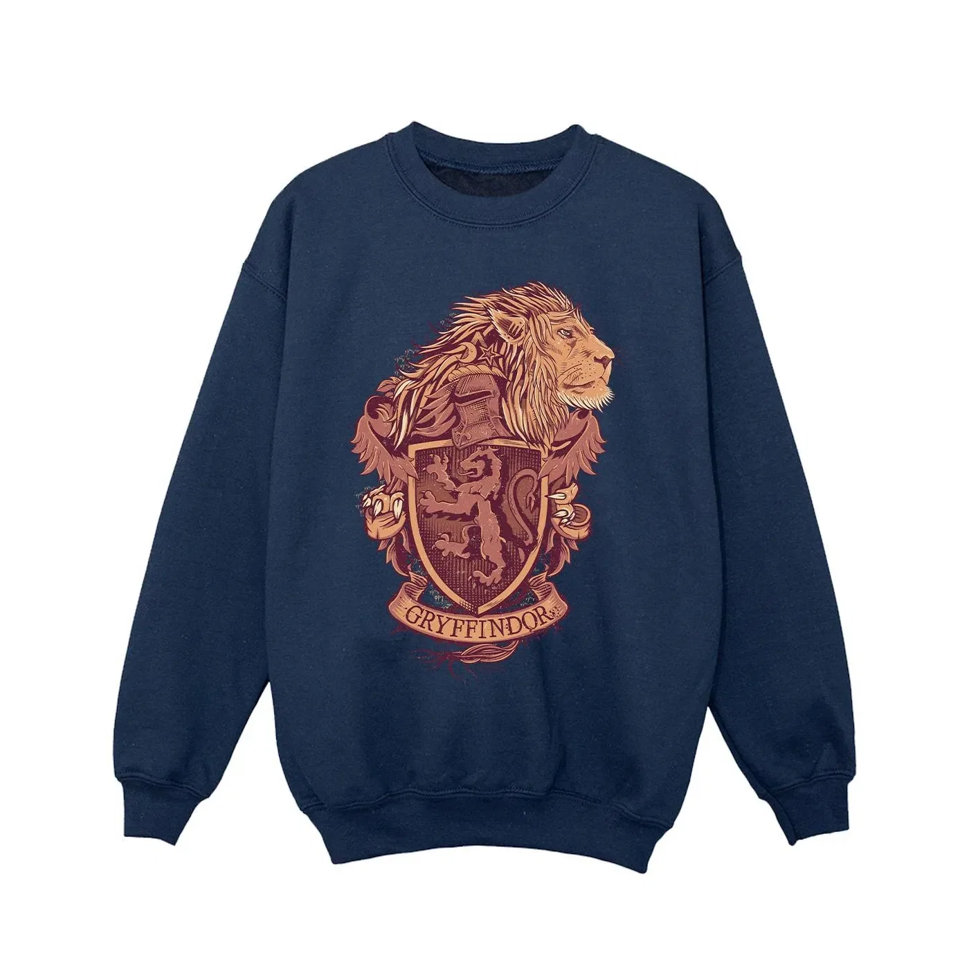Свитшот с принтом Gryffindor Harry Potter, темно-синий — фото 2