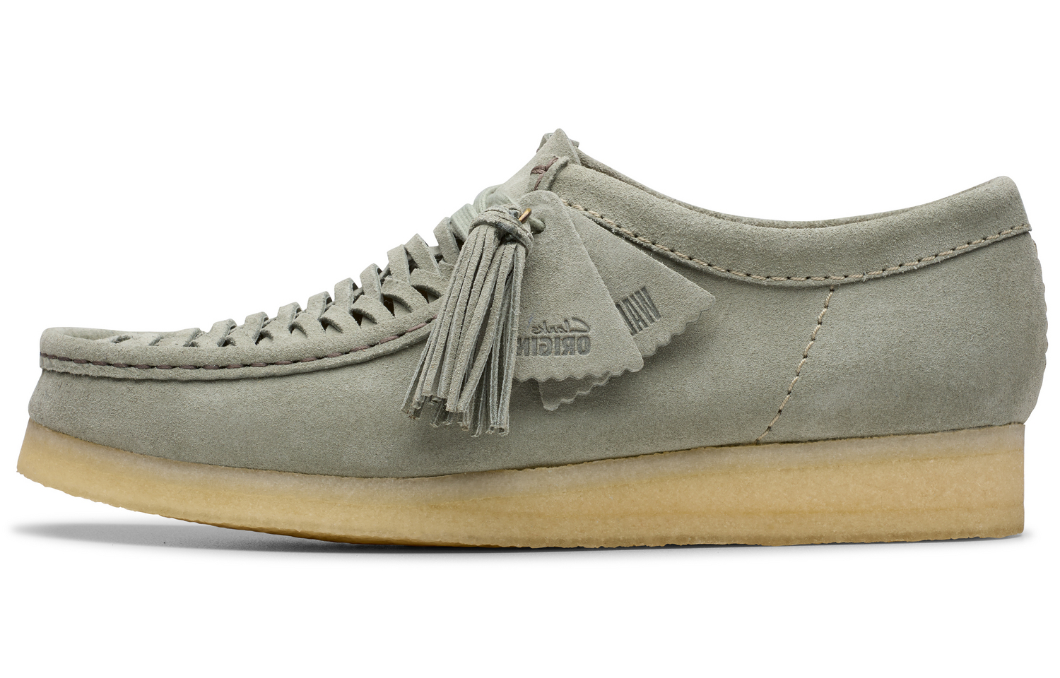 

Повседневные туфли мужские серо-зеленые Clarks, Gray Green 261806207