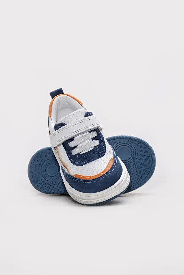 Детские кеды для девочек с геометрическим принтом Fast Step, Denim Nubuck White — фото 3