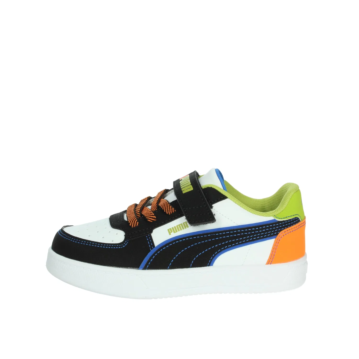 Детские кроссовки для мальчиков с принтом Caven Velcro Pre-school PUMA, 2 0 Starblitz White Sea Kelp Orange Glo