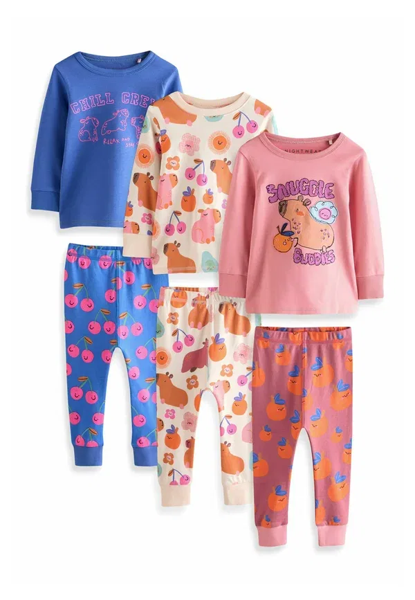 Комплект пижамный из 3 предметов из хлопка Snuggle Next, Capybara Print