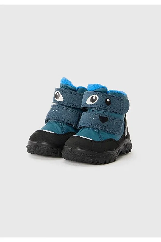Детские ботинки для мальчиков с коротким каблуком Husky+ anatomical sole gore-tex waterproof children's boots Superfit, Blue — фото 2