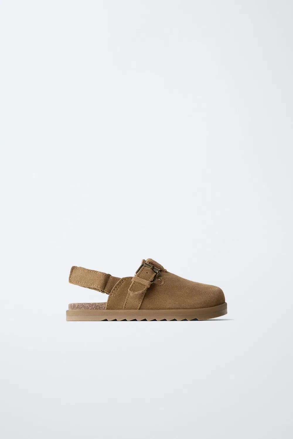 Кожаные сабо ZARA, Beige