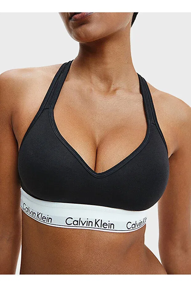Женская бралетте с воротником-стойкой Calvin Klein, Black