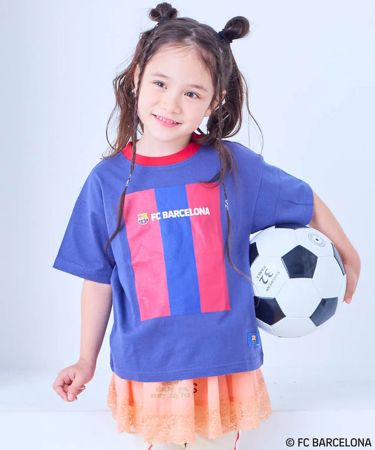 Детская футболка с принтом FC Barcelona Game Half Sleeve T-shirt MARKEY'S, Navy — фото 2