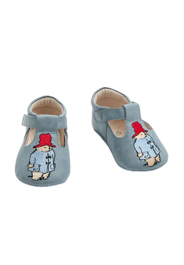 Ботинки с холодной прокладкой Paddington T Bar Pram First Shoes Marks & Spencer, синий — фото 2
