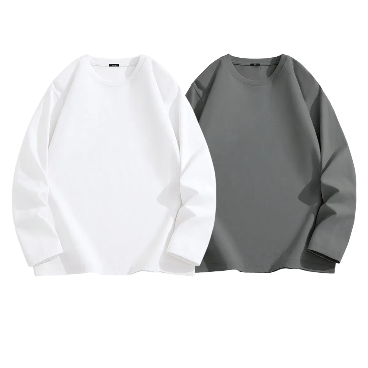 Детский свитшот на флисе MINISO, White+Dark Gray