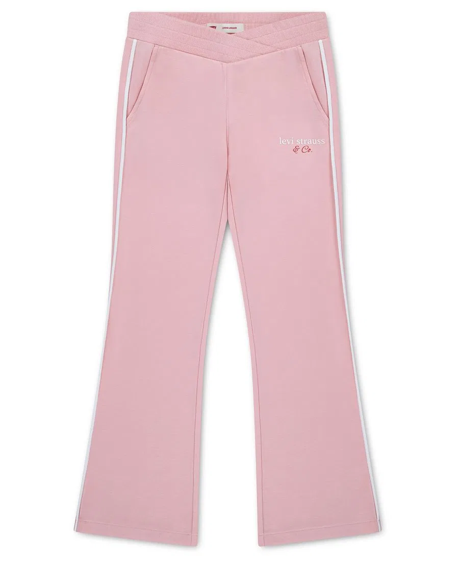 Детские брюки-клеш с принтом Varsity Levi's, Powder Pink