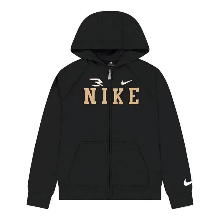 Детское худи с капюшоном Collegiate Nike, Schwarz