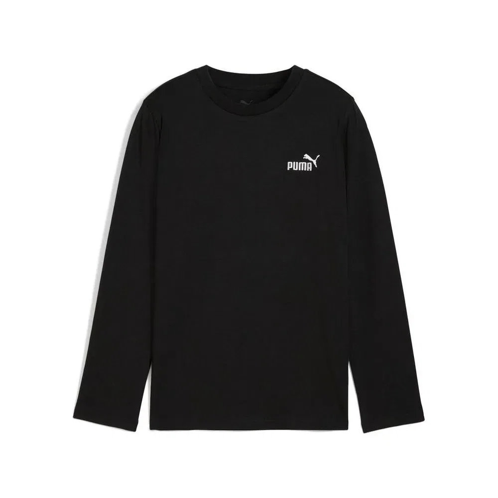 Лонгслив с принтом Ess NO. 1 Logo Longsleeve Tee B Puma, черный