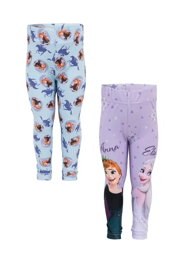 Комплект Анна и Эльза (2 предмета): леггинсы, брюки Disney Frozen, мультиколор