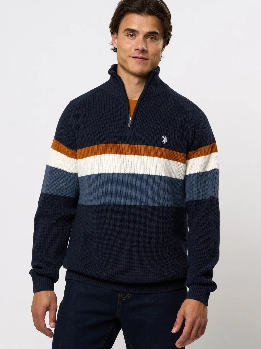 Свитер U.S. Polo Assn. 'UMRicco' цвета индиго — фото 3