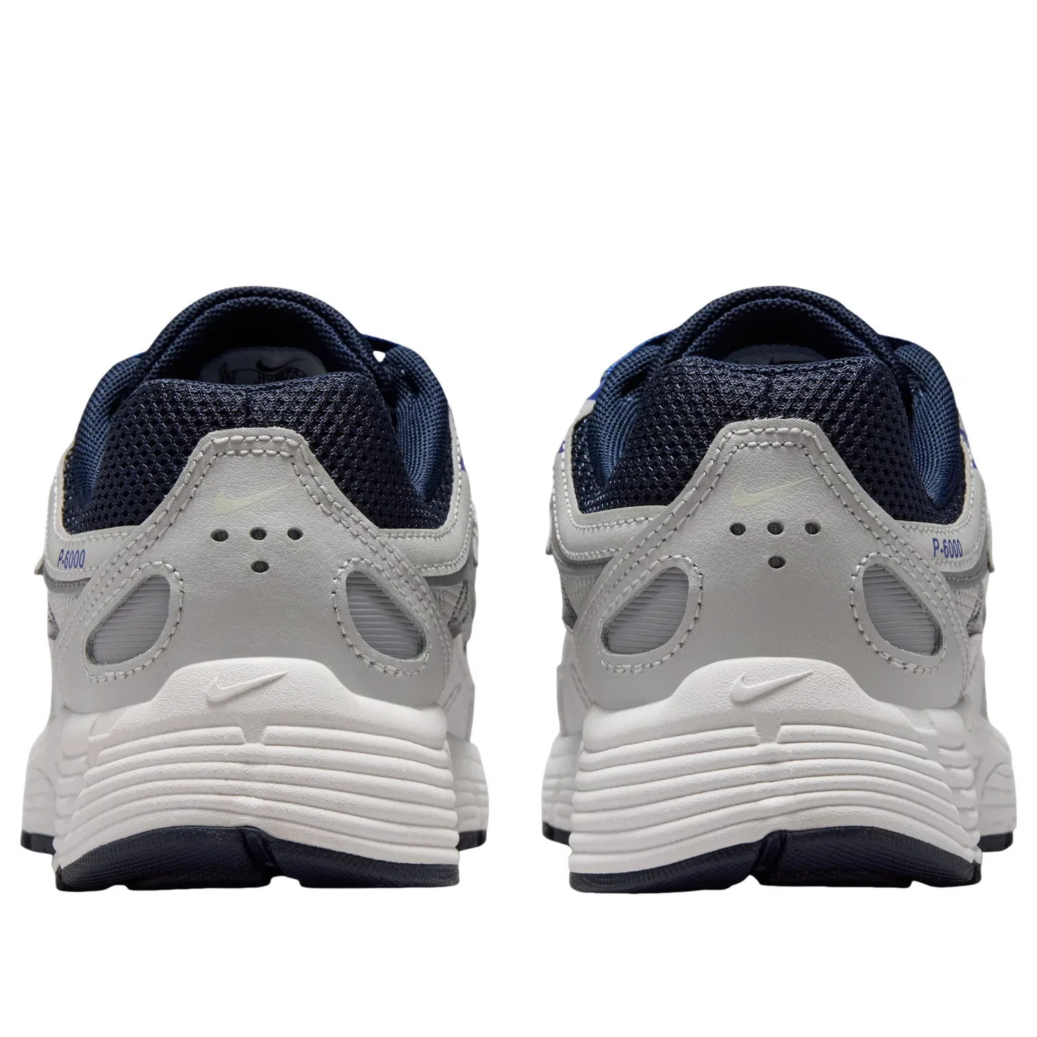 Детские кроссовки с сетчатым верхом P-6000 'Wolf Grey White' Nike, Wolf Grey/Summit White/Racer Blue/Blue Eclipse — фото 4