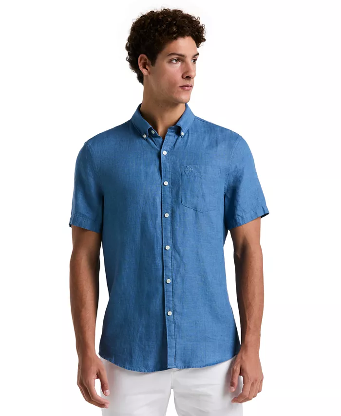 

Мужская льняная рубашка Delave Original Penguin, синий