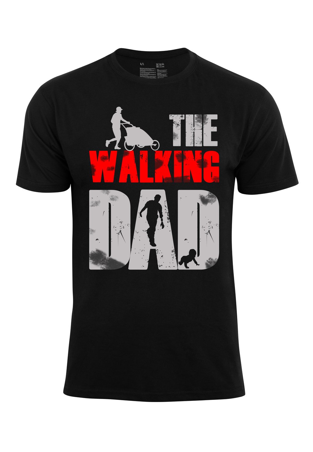 

Футболка с принтом THE WALKING DAD Cotton Prime, черный