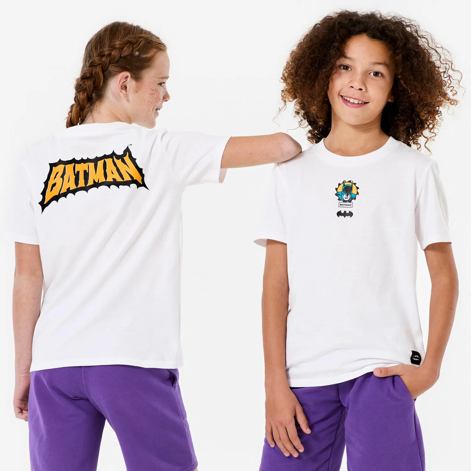 Детская футболка с принтом Batman Decathlon, Ultraweiß Currygelb