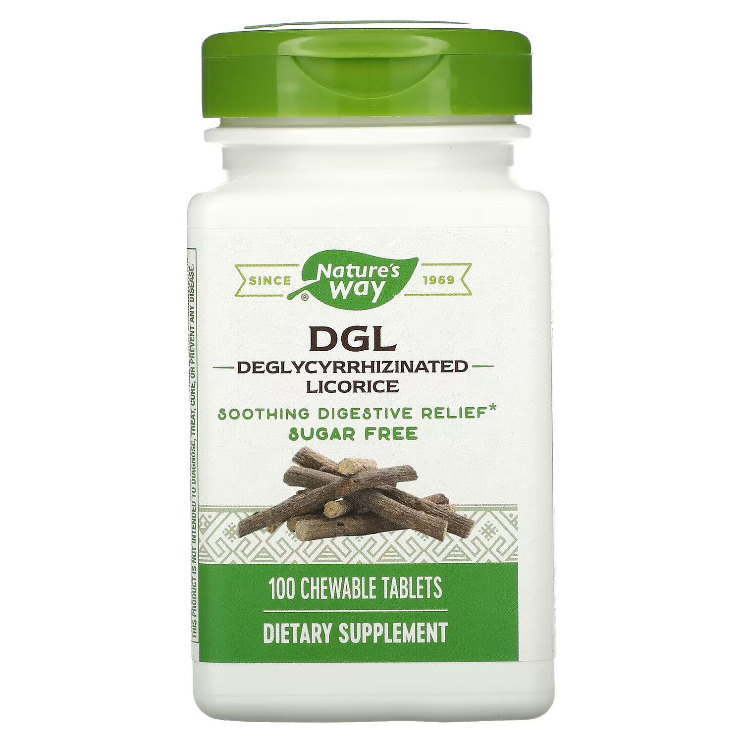 

Nature's Way, DGL, глицирризинат солодки, 100 жевательных таблеток