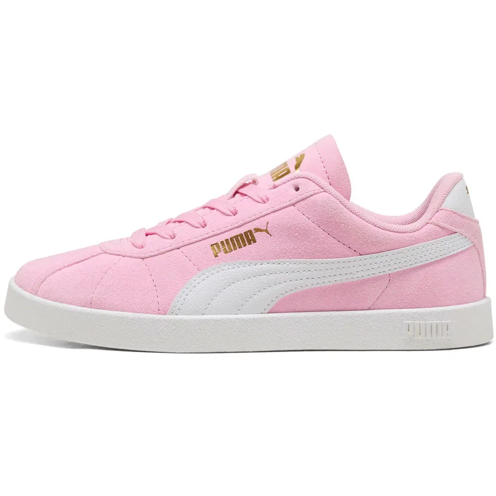 Детские кроссовки для девочек с замшевым верхом Puma Club II, Pink — фото 3
