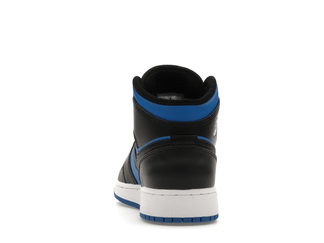 Детские кроссовки с высоким верхом Jordan 1 Mid Jordan, Black/Royal Blue/Black/White — фото 4