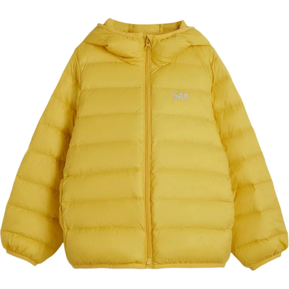 Детский пуховик с капюшоном Yellow GAP
