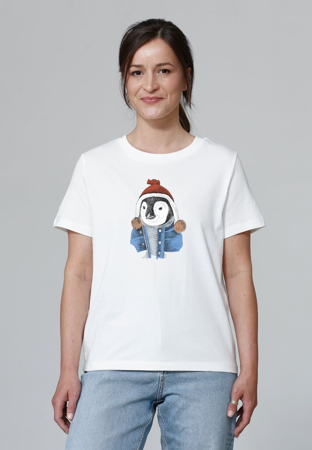 

Футболка с принтом PINGUIN watapparel, белый