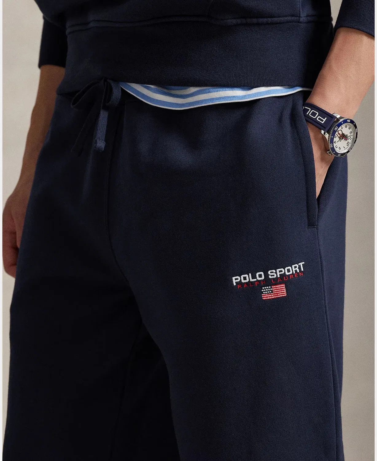 Мужские спортивные штаны из футера Polo Sport Polo Ralph Lauren, Azul Marino — фото 4