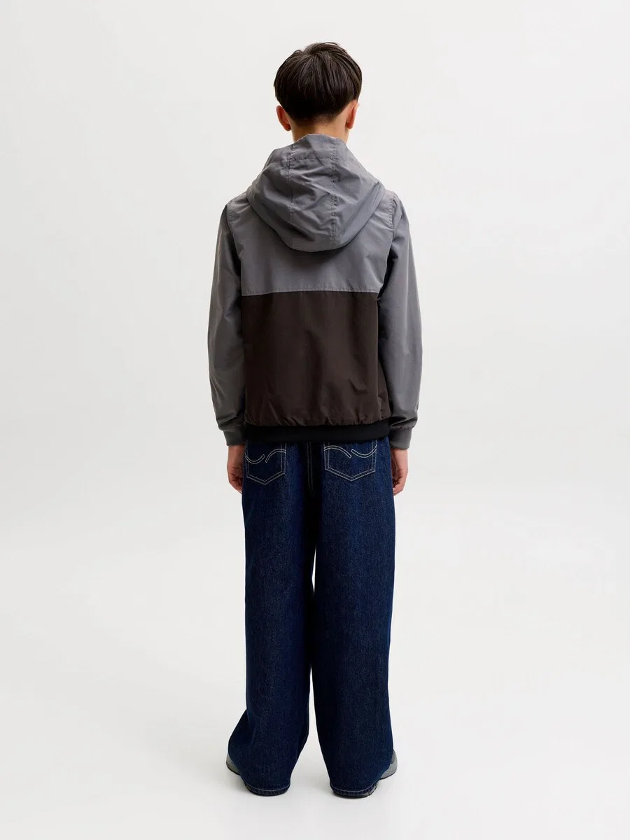 Детская межсезонная куртка 'JJERush' серого цвета Jack & Jones Junior — фото 4