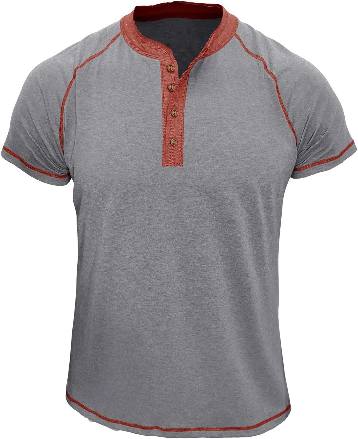 Мужская футболка с коротким рукавом регуляр-фит Henley