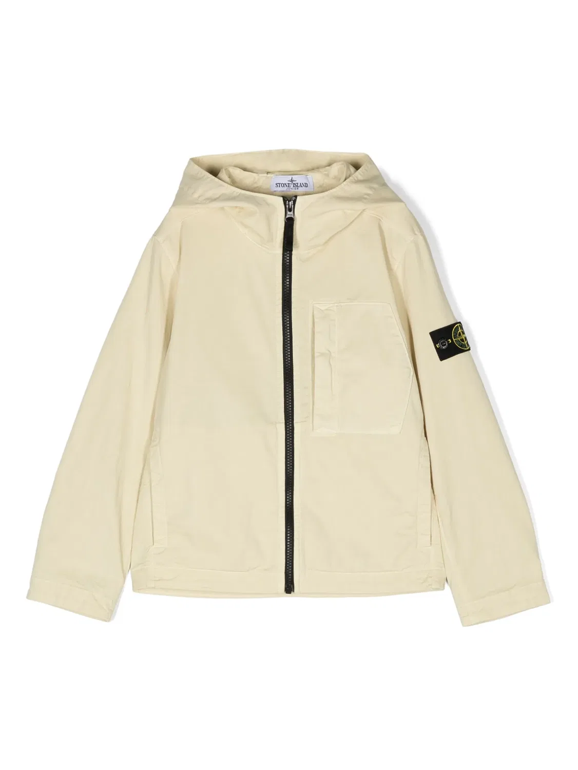 Куртка с капюшоном и значком компаса Stone Island, светло-желтый