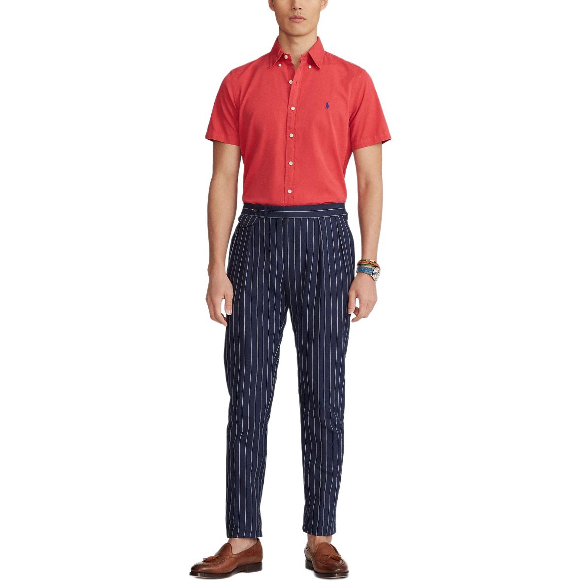 Рубашка SS24 мужская Polo Ralph Lauren, красный — фото 3