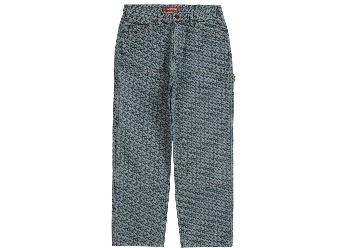 Мужские джинсовые брюки с двойным наколенником Supreme Pant (FW21), Blue