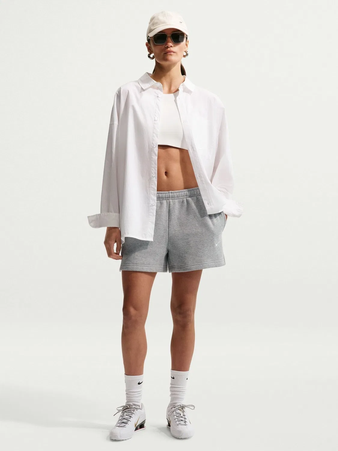 Шорты Nike Studio Fleece, фиолетовый — фото 3