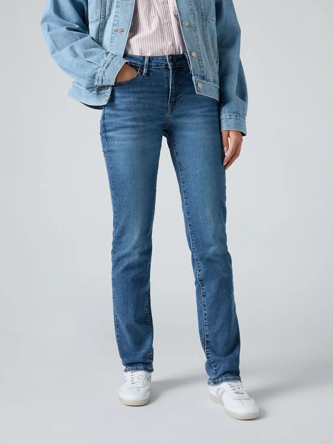 Джинсы slim fit с прорезными карманами Levi's, синие