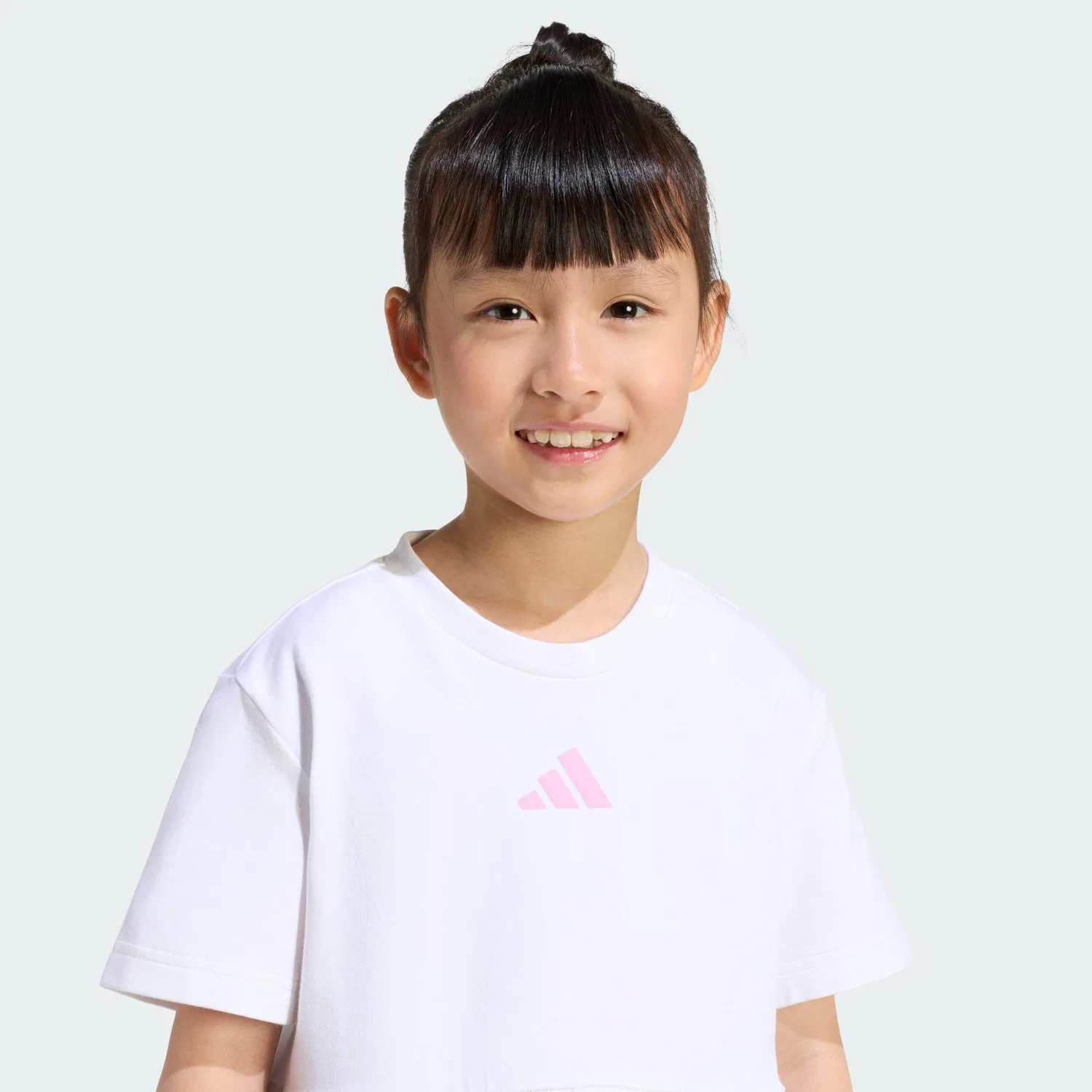 Женский спортивный комплект с рюшами Seasonals Sweat Ruffles Set Adidas, Weiss Rosa — фото 4