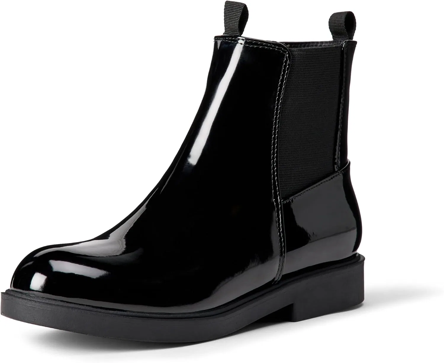Детские ботинки для девочек с щиколоткой Amazon Essentials, Black Patent