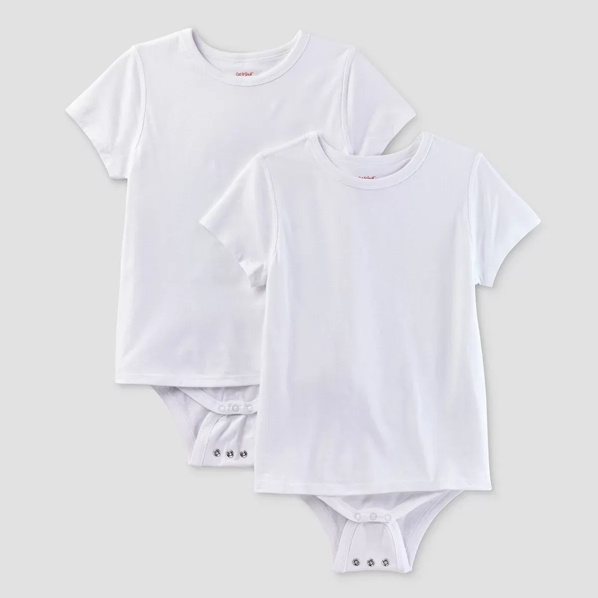 Детский комплект боди для мальчиков с коротким рукавом GIRLS 4-16 SEPARATES, White