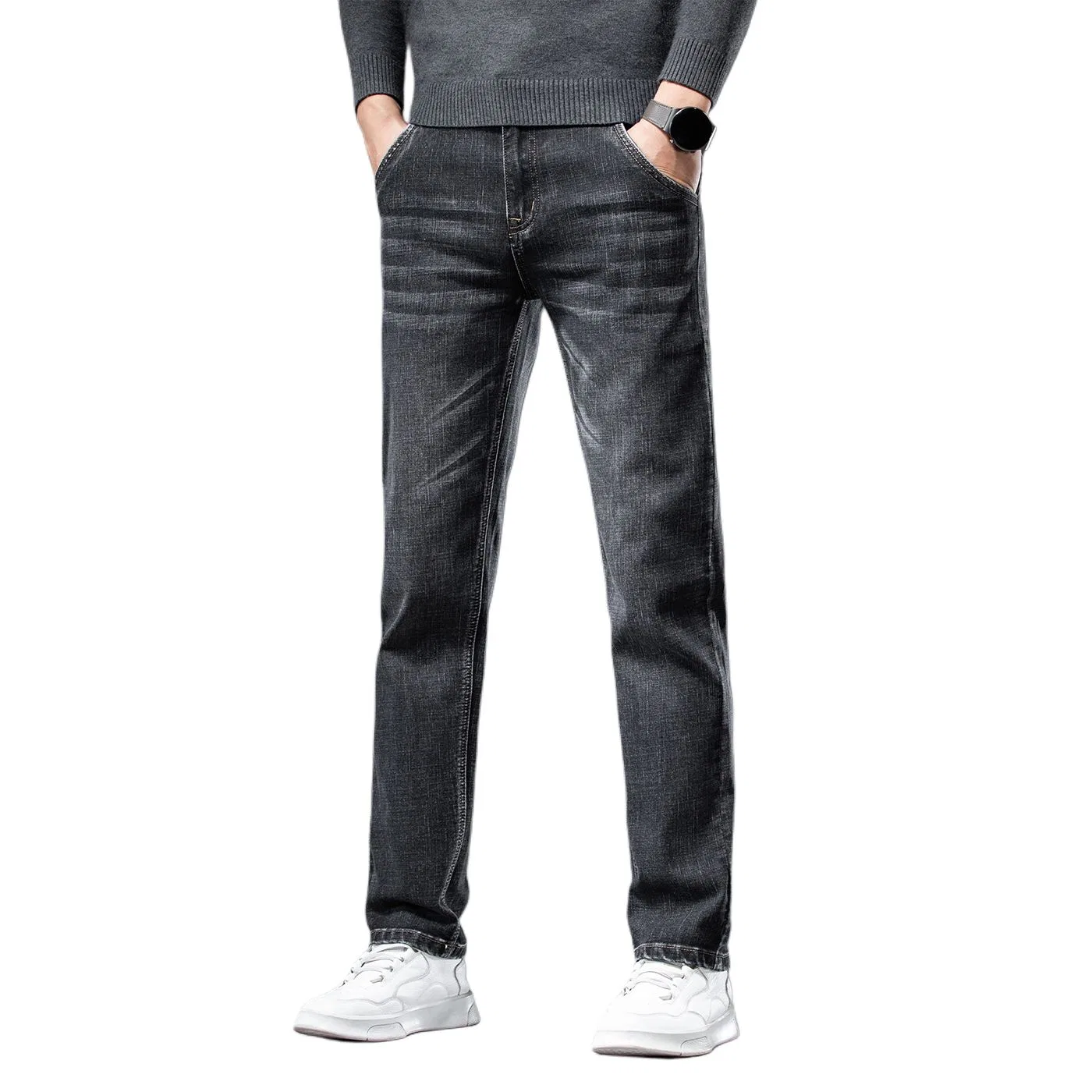 Детские джинсы прямого кроя Unisex Moderate Straight Fit Jeep, Smoke Gray