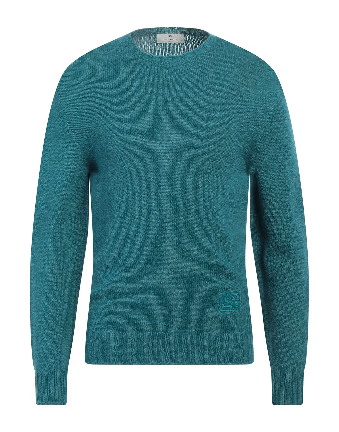 Мужской свитер из шерсти с принтом Etro, Deep Teal
