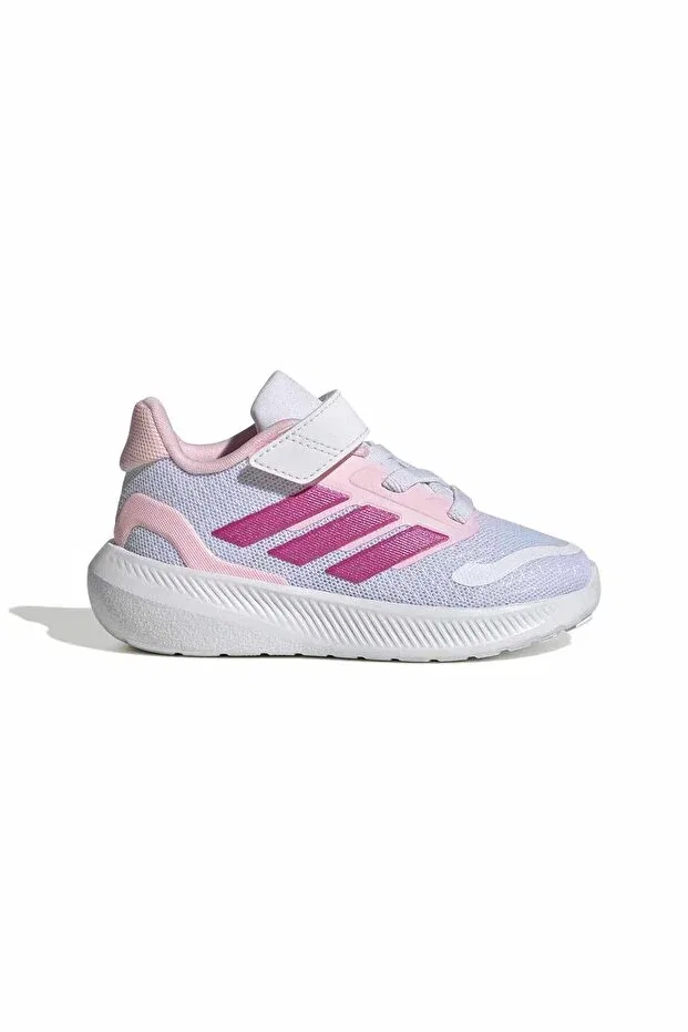 Детские кроссовки для девочек текстильные Runfalcon 5 el i unisex baby sneakers jp9409 Adidas, Cloud White / Clear Pink / Gre
