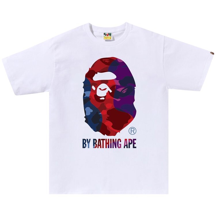 

Футболка BAPE Color Camo Crazy By Bathing Ape Tee 'White', белый