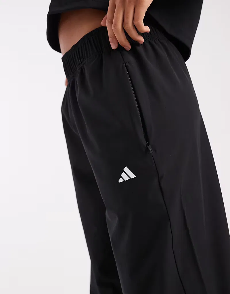 Спортивные брюки Adidas Sportswear Workout Essentials из тканого материала, черный — фото 2