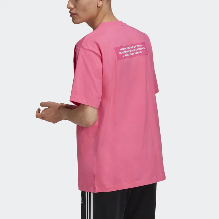 Мужская футболка с коротким рукавом Adidas Originals, Semi Neon Pink — фото 3