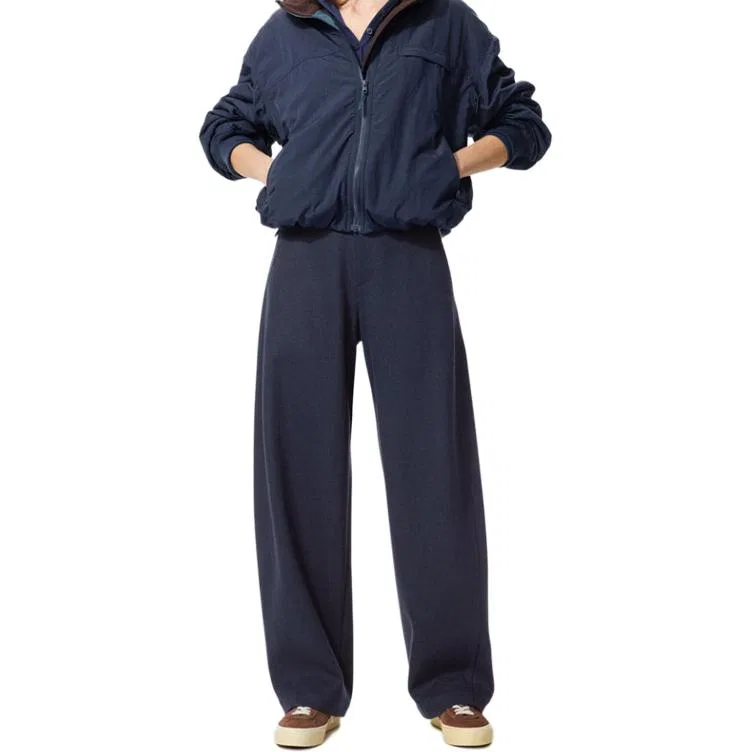 Женские повседневные брюки прямого кроя 69 Navy Blue UNIQLO, Navy Blue — фото 3