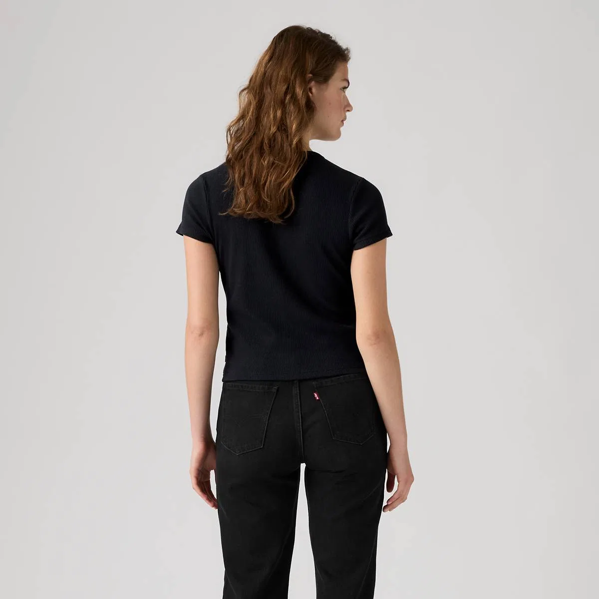 Рубашка с коротким рукавом на пуговицах Rory Levi's, Anthracite Night - Black — фото 4