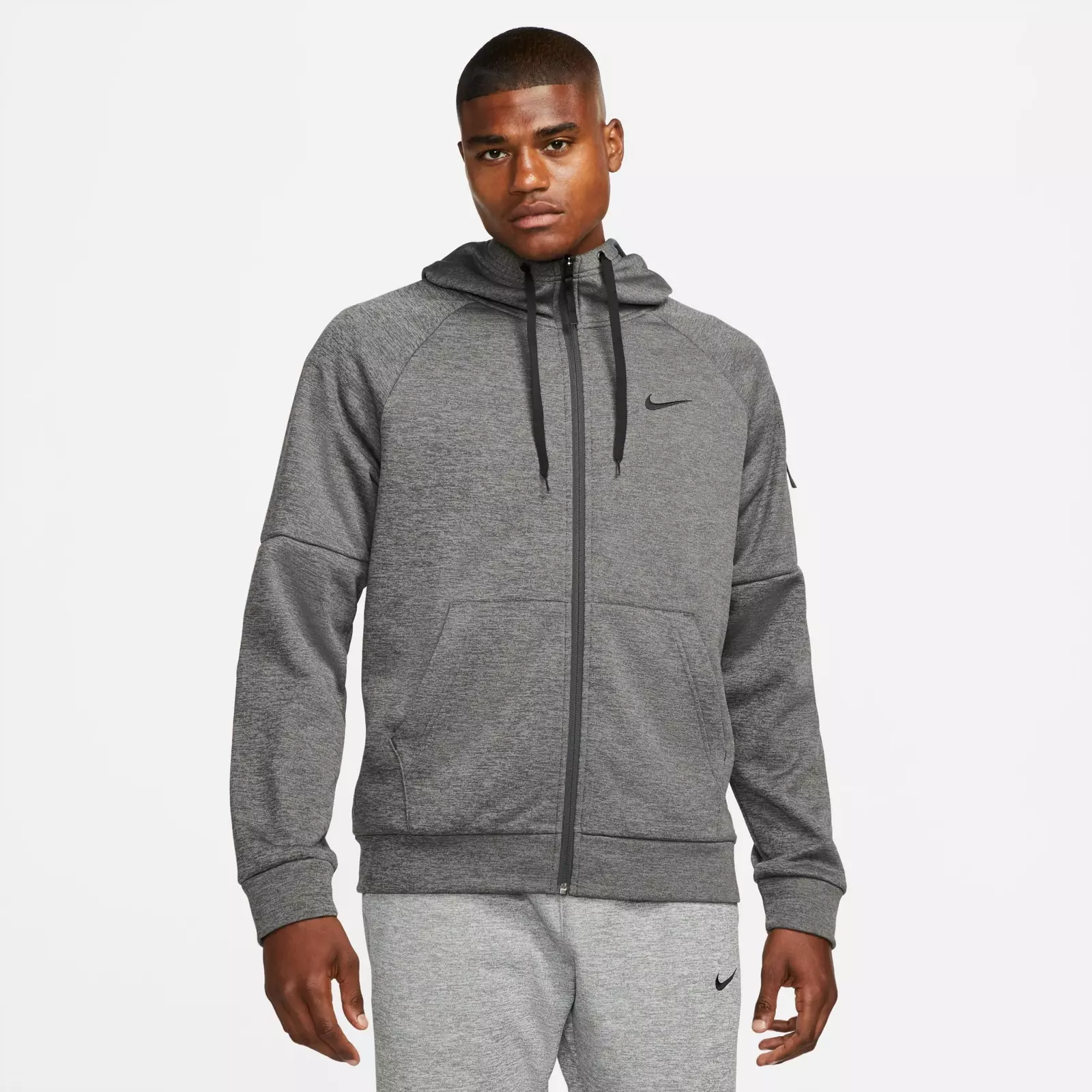 

Худи Men's Nike Therma-FIT Full-Zip, серый