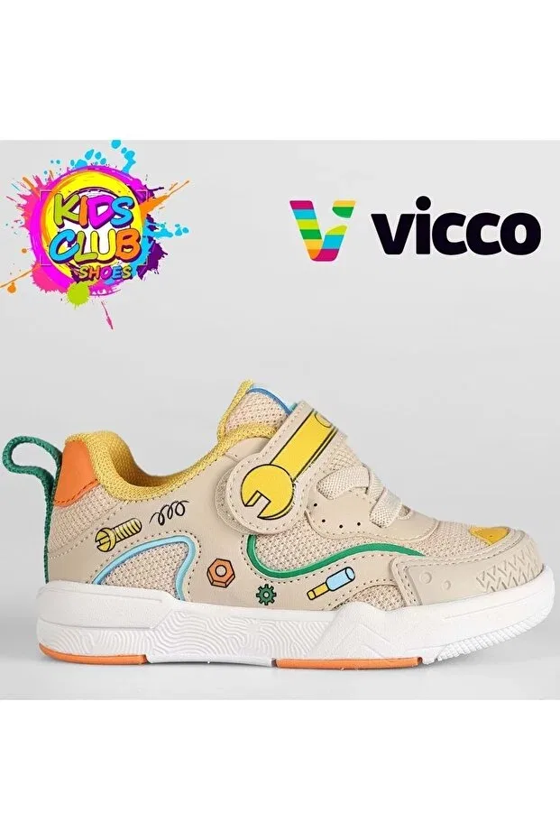 Детские спортивные туфли для девочек ортопедические Vicco, Beige
