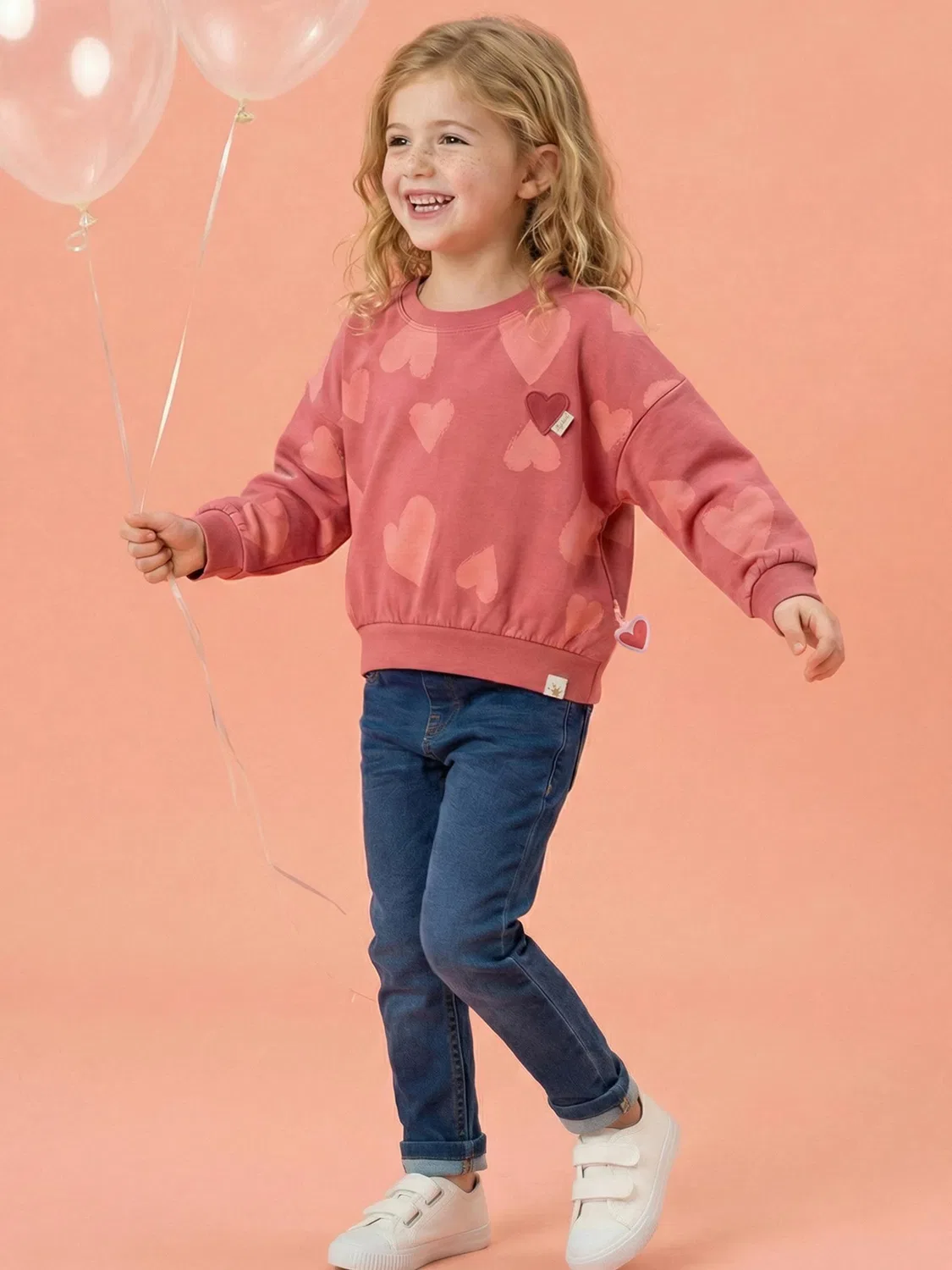 Рубашка Sigikid Langarmshirt Pink Birds розового цвета — фото 3