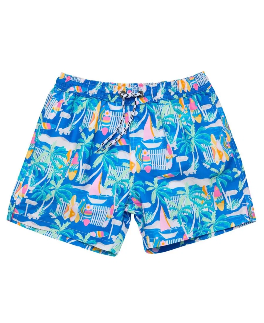 Плавки с принтом Breakwater Beach Swim Shorts Snapper Rock, Blue