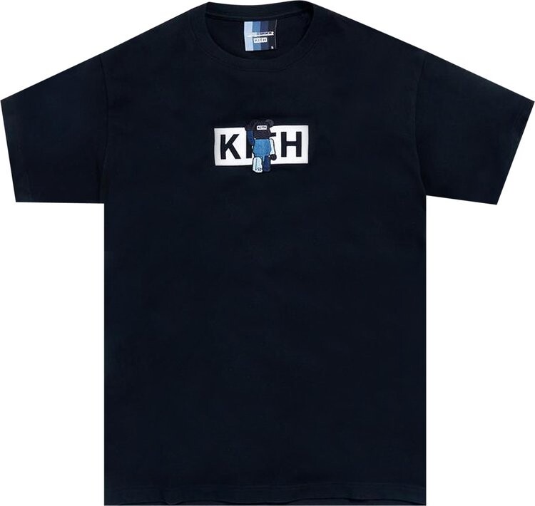 

Футболка Kith x Bearbrick Logo T-Shirt 'Black', черный