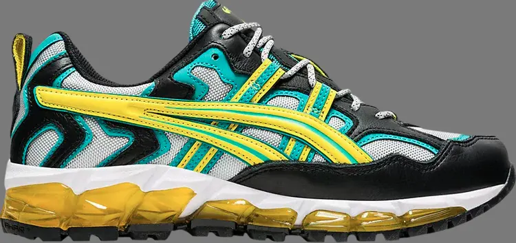 

Кроссовки gel nandi 360 'grey mission yellow' Asics, серый